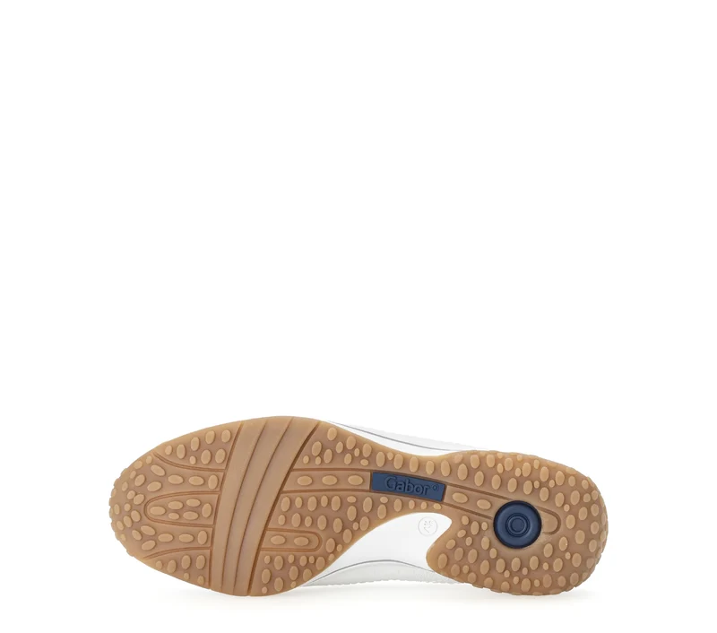 Baskets blanches en cuir lisse