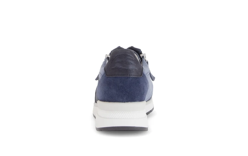 Baskets bleues en Textile et Nubuck (adaptées Hallux Valgus)
