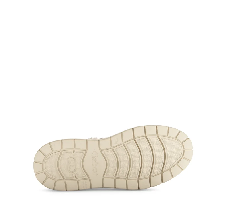 Baskets beiges en velours/fourure