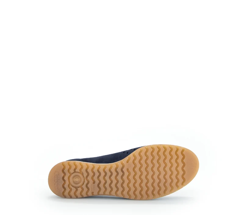 Ballerines bleues en cuir velours