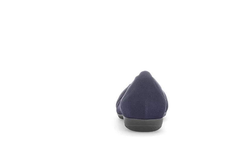 Ballerines bleues en cuir velours