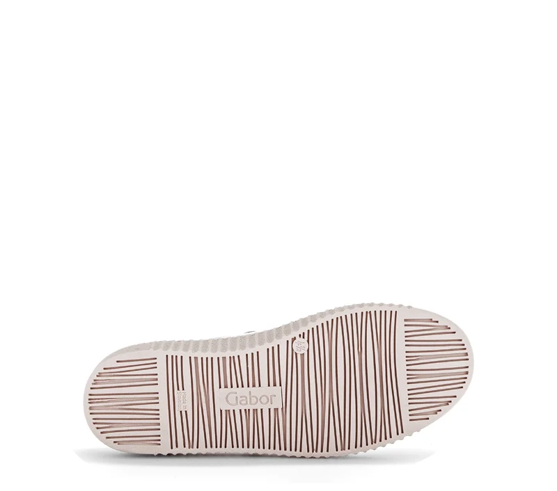 Baskets blanches en cuir lisse
