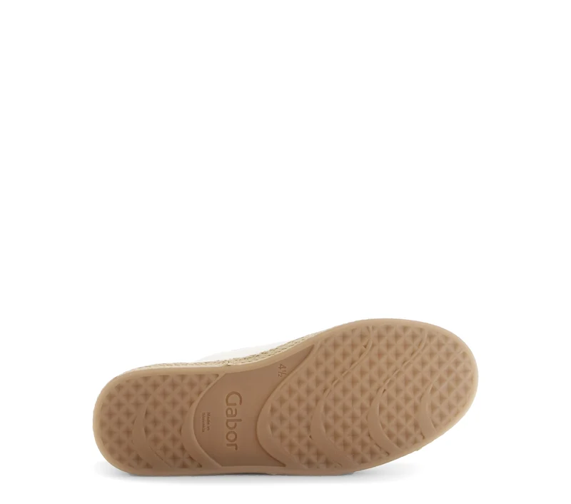 Baskets blanches en cuir lisse