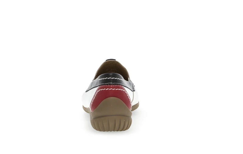 Mocassins blancs en cuir lisse