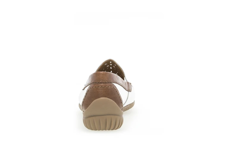 Mocassins blancs en cuir lisse