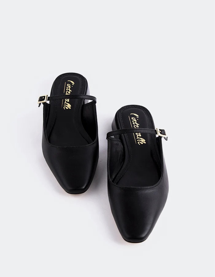 Calantha Black Leather