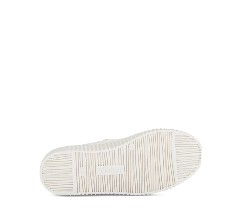 Baskets blanches en cuir lisse avec un bijou fantaisie