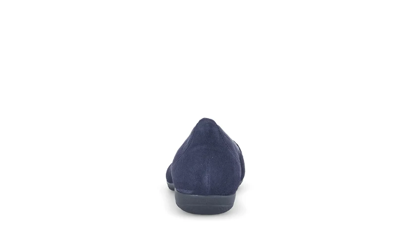 Ballerines bleues en cuir velours