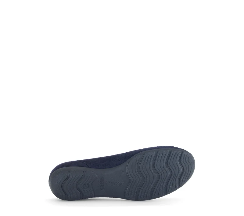 Ballerines bleues en cuir velours