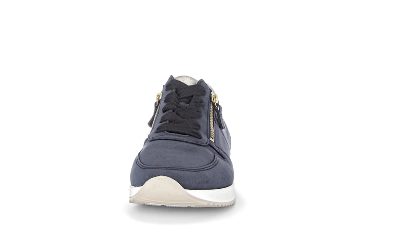 Baskets bleues en cuir nubuck