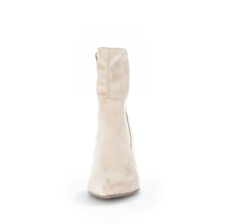 Bottines beiges en textile