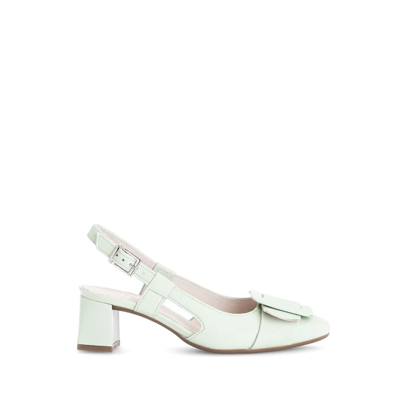 Slings pistaches en cuir