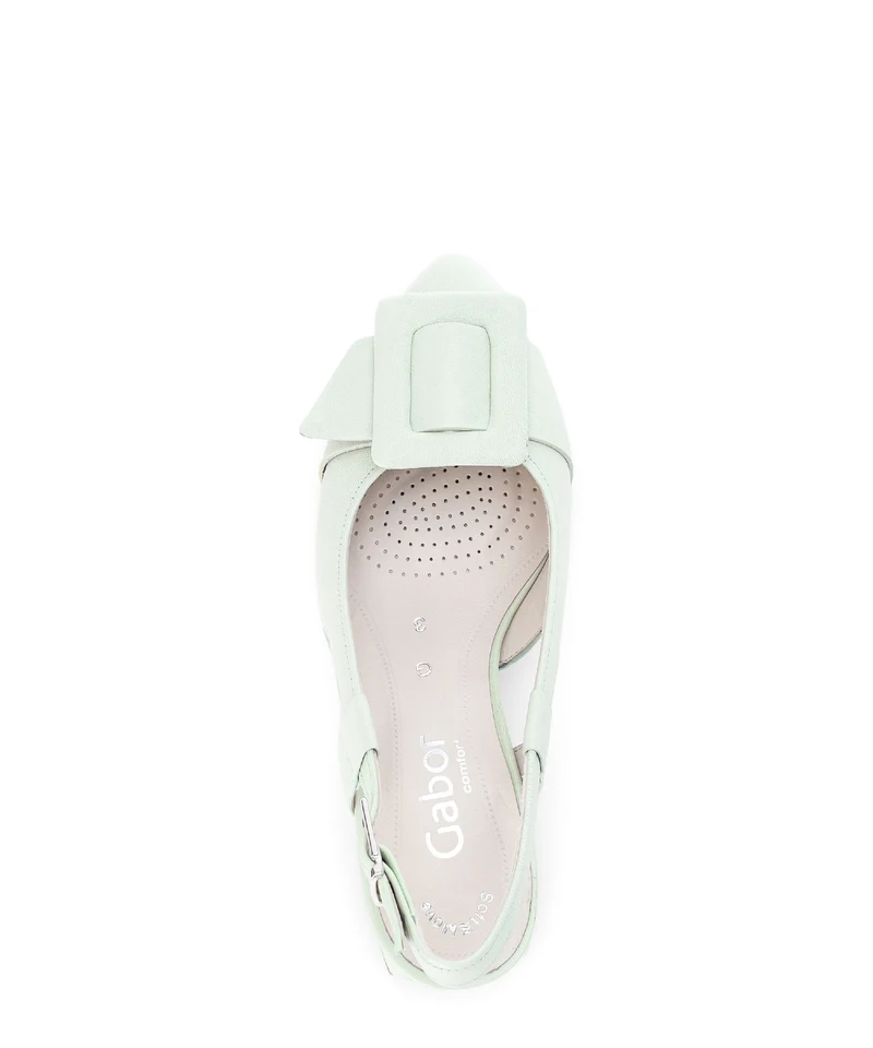 Slings pistaches en cuir