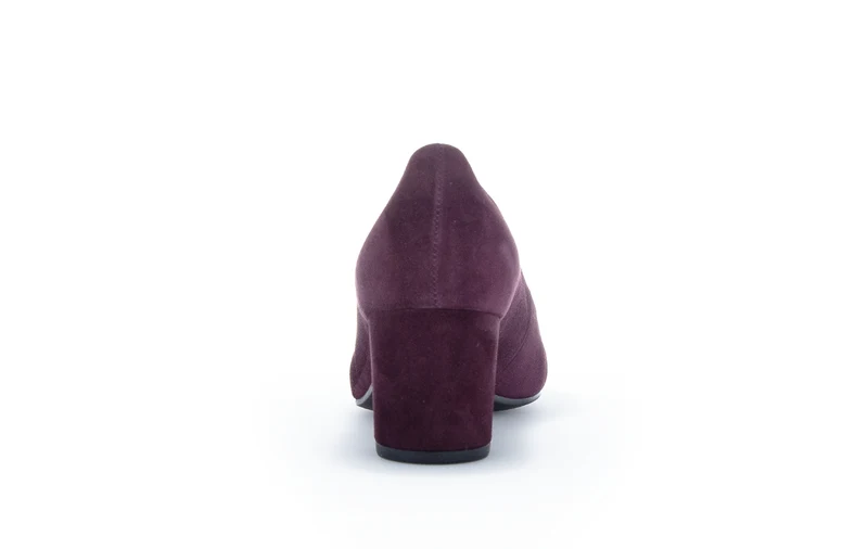 Escarpins bordeaux en cuir