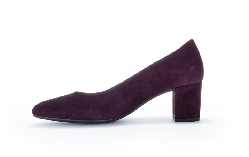Escarpins bordeaux en cuir