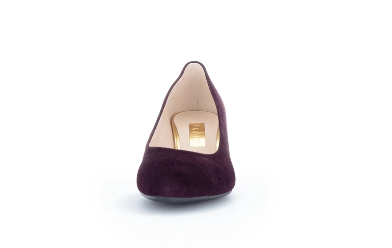 Escarpins bordeaux en cuir