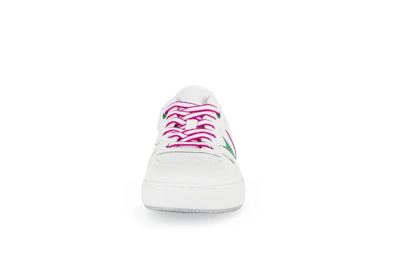 Baskets multicolores en cuir grainé