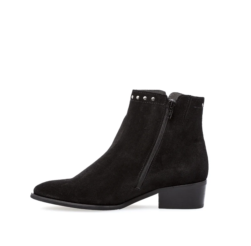 Boots noires en nubuck