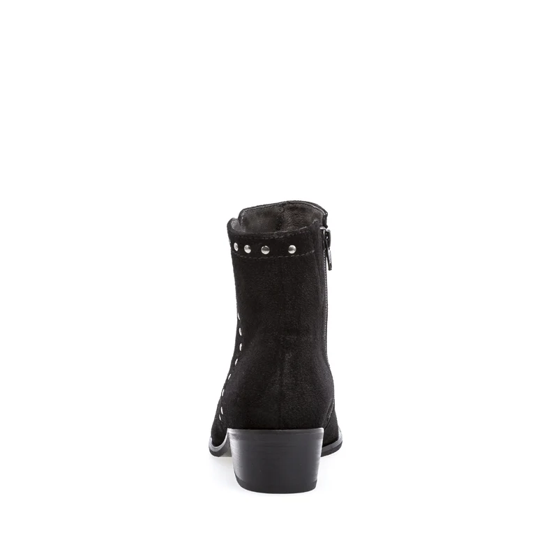Boots noires en nubuck