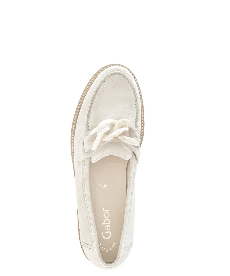 Mocassins lins en cuir velours
