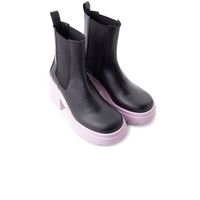 Ramsy Black/Lilac Leather