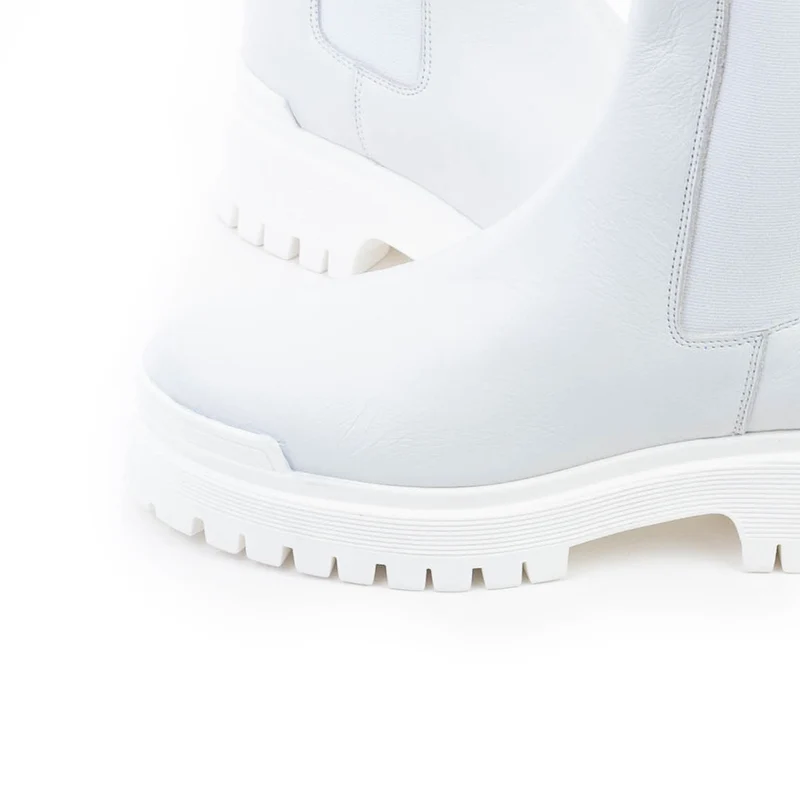 Kirby White Leather/White Sole