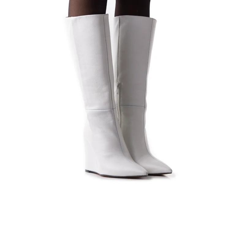 Heritage White Leather