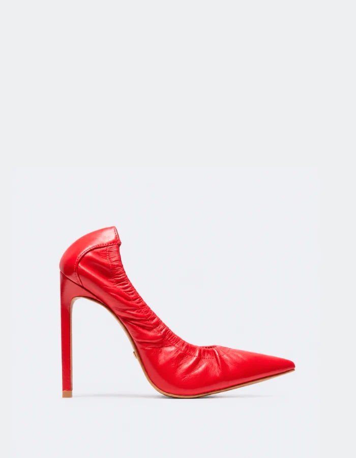 Britney Red Leather