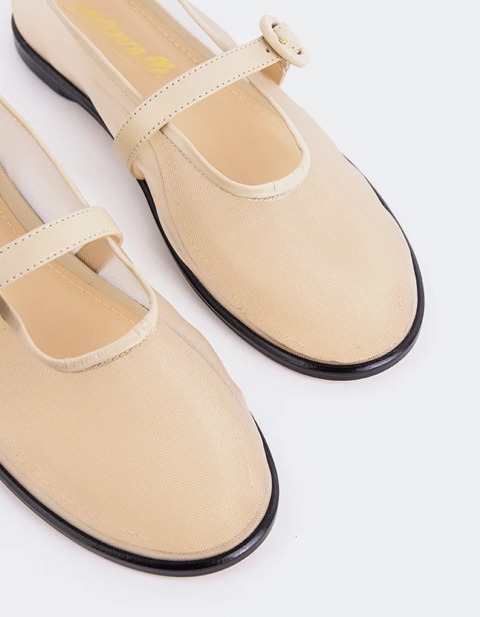 Glint Off White Mesh