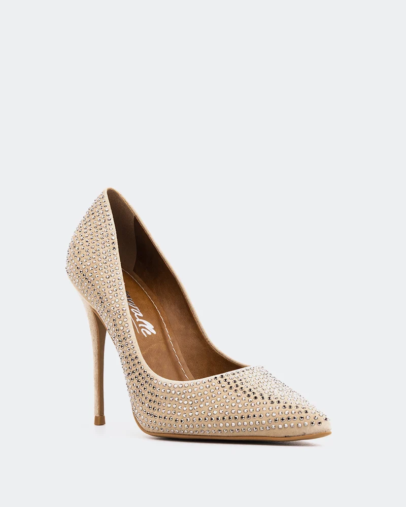 Trisha Beige Suede