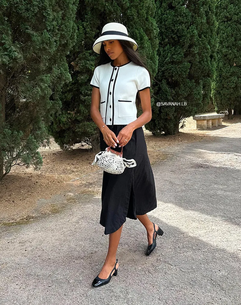 Escarpins femme noirs élégants à bout vernis et petit talon