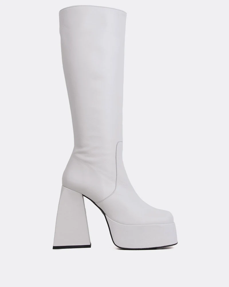 Freaky White Leather