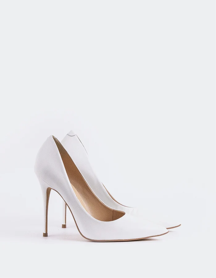 Teeva White Leather