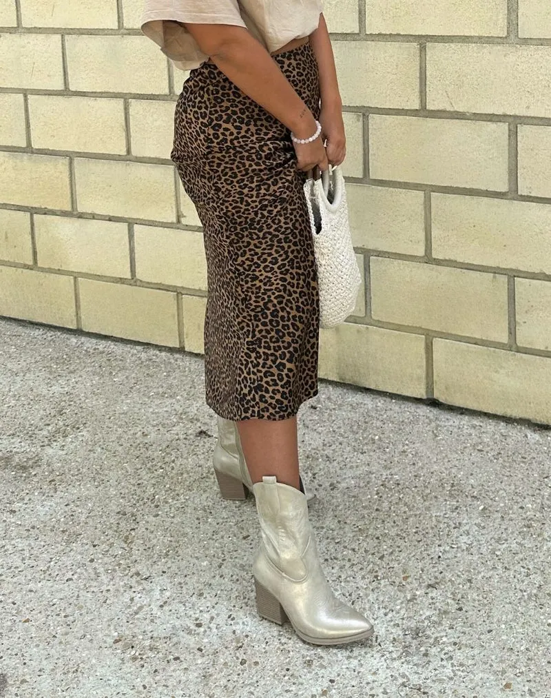 Bottes Santiags Femme Irisées Dorées avec Talon Marron Clair