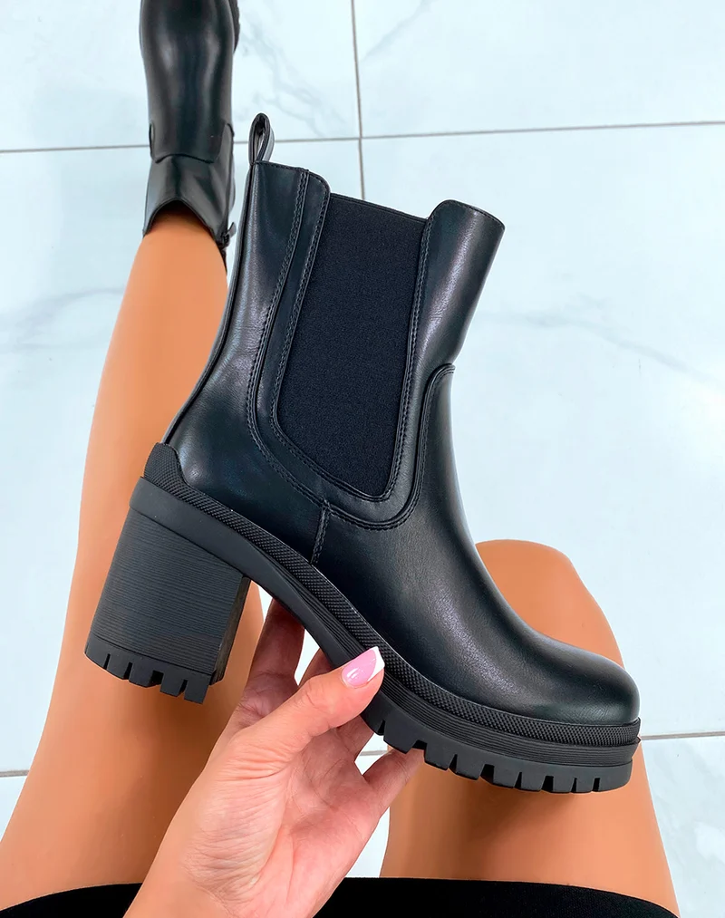Bottines Chelsea Élégantes avec Fermeture Éclair - L'Essentiel de la Mode Féminine