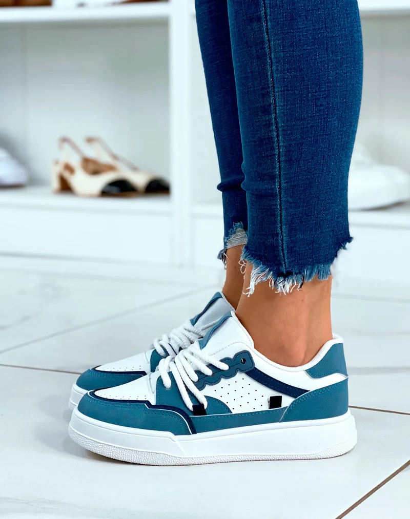 BASKETS BASSES BLEUES TENDANCES ? LACET ?PAIS