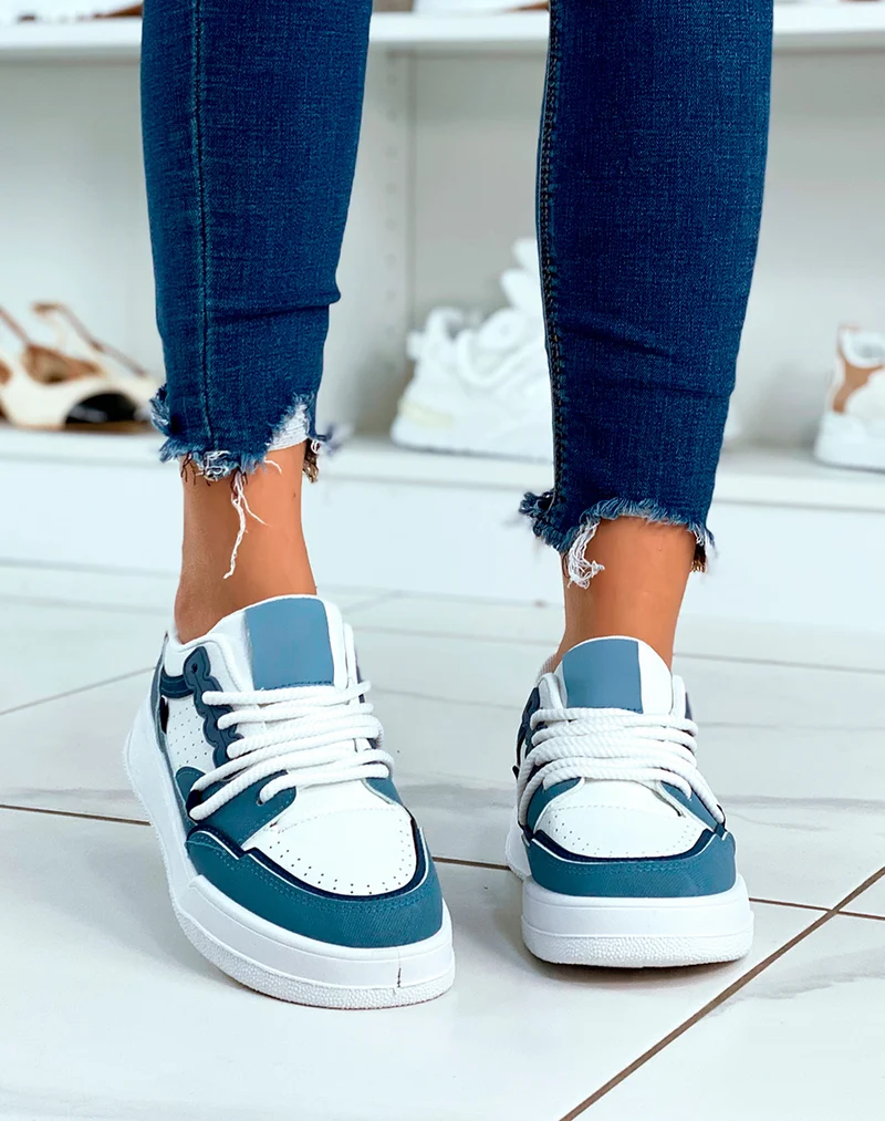 BASKETS BASSES BLEUES TENDANCES ? LACET ?PAIS