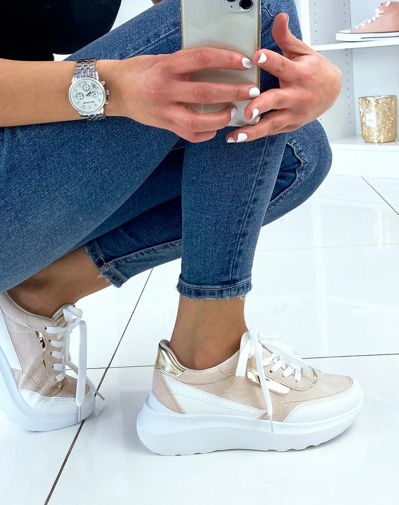 Baskets beige pastel