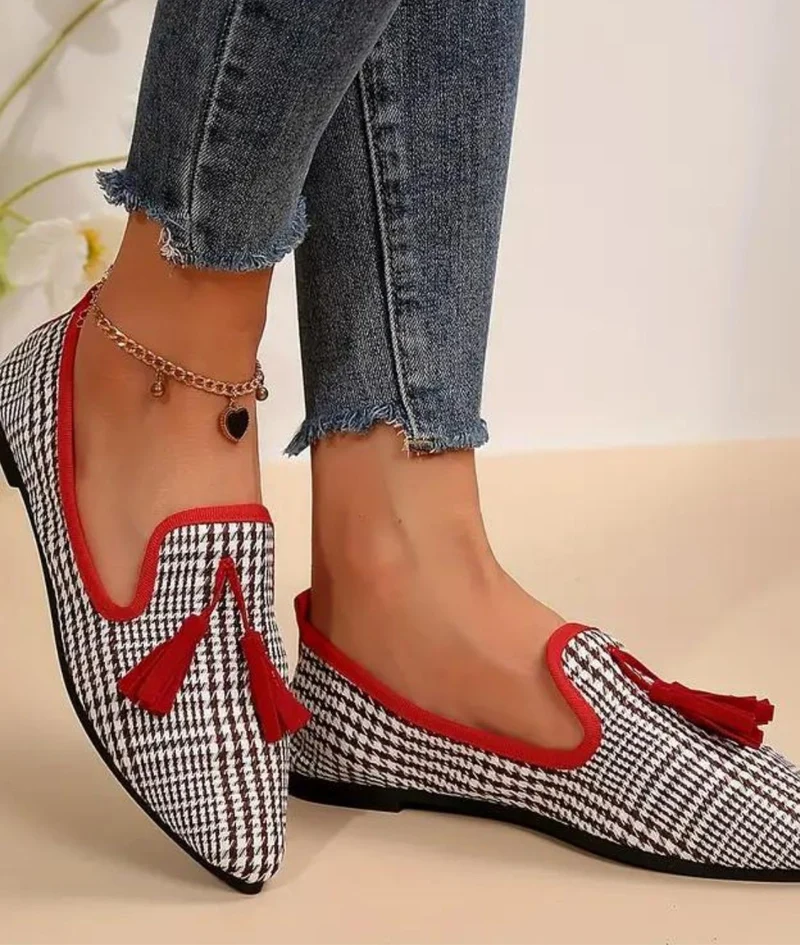 Mocassins Souples À Glands Et Détails Tendances Pour Femme