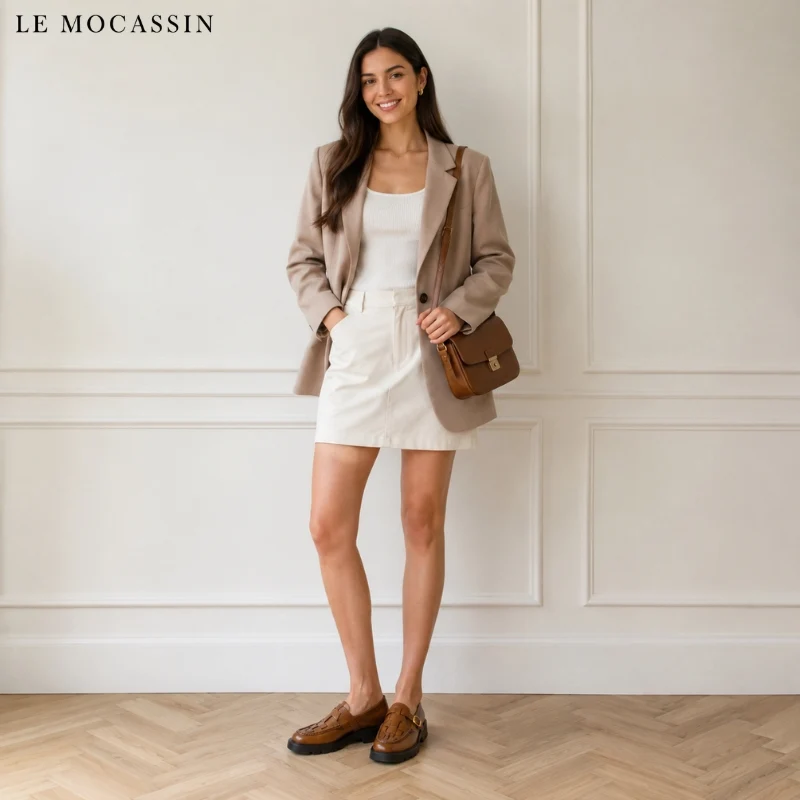Mocassins Sophistiqués À Plateforme Pour Femme