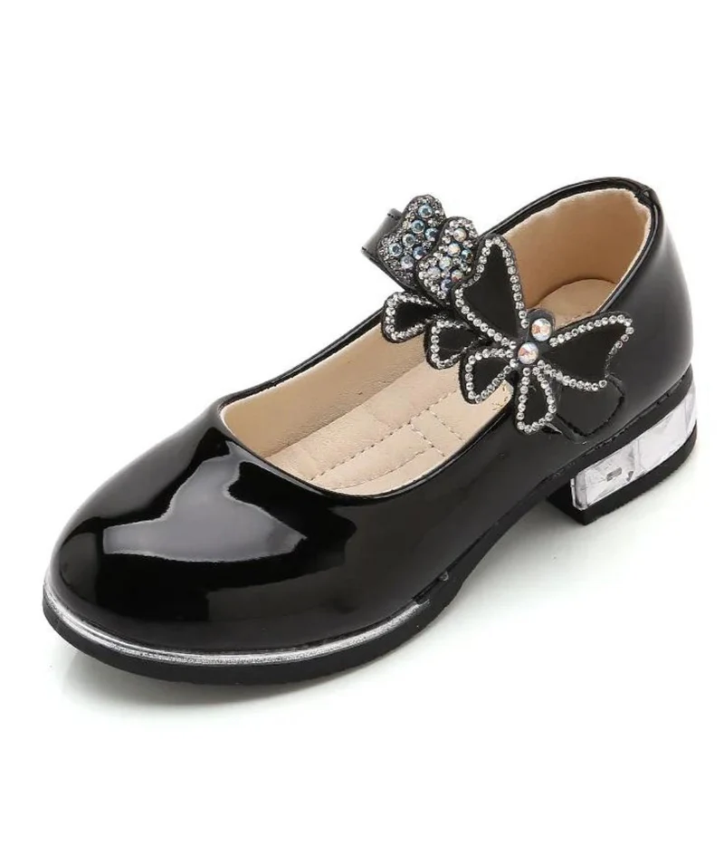 Mocassins Solides En Cuir Pour Fille
