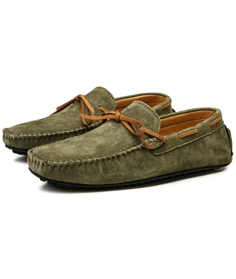 Mocassins Souples Antidérapants En Daim Pour Homme