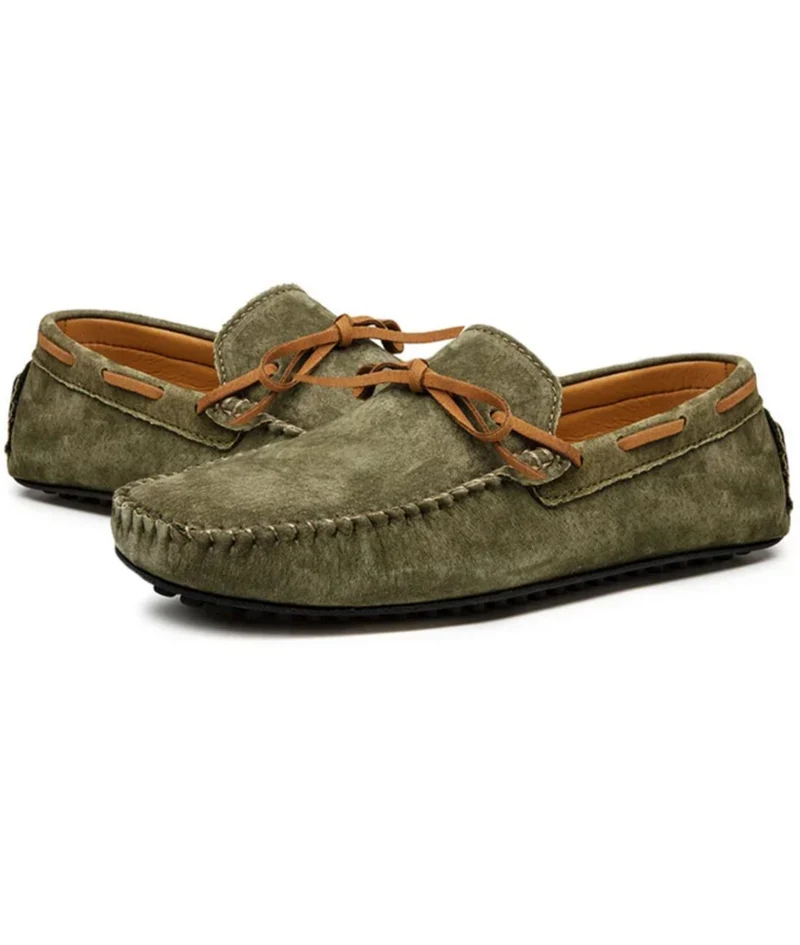Mocassins Souples Antidérapants En Daim Pour Homme