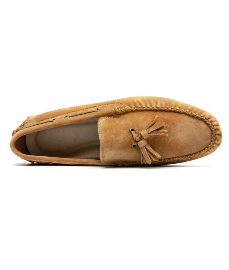 Mocassins pour Homme En Daim Marron