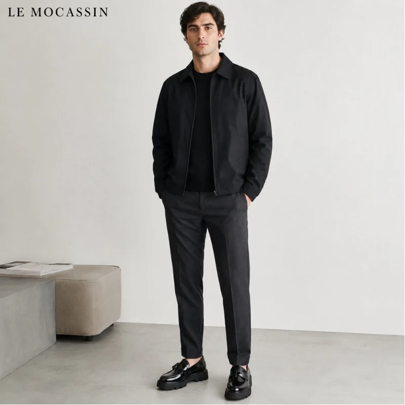 Mocassins Vernis À Plateforme Pour Hommes