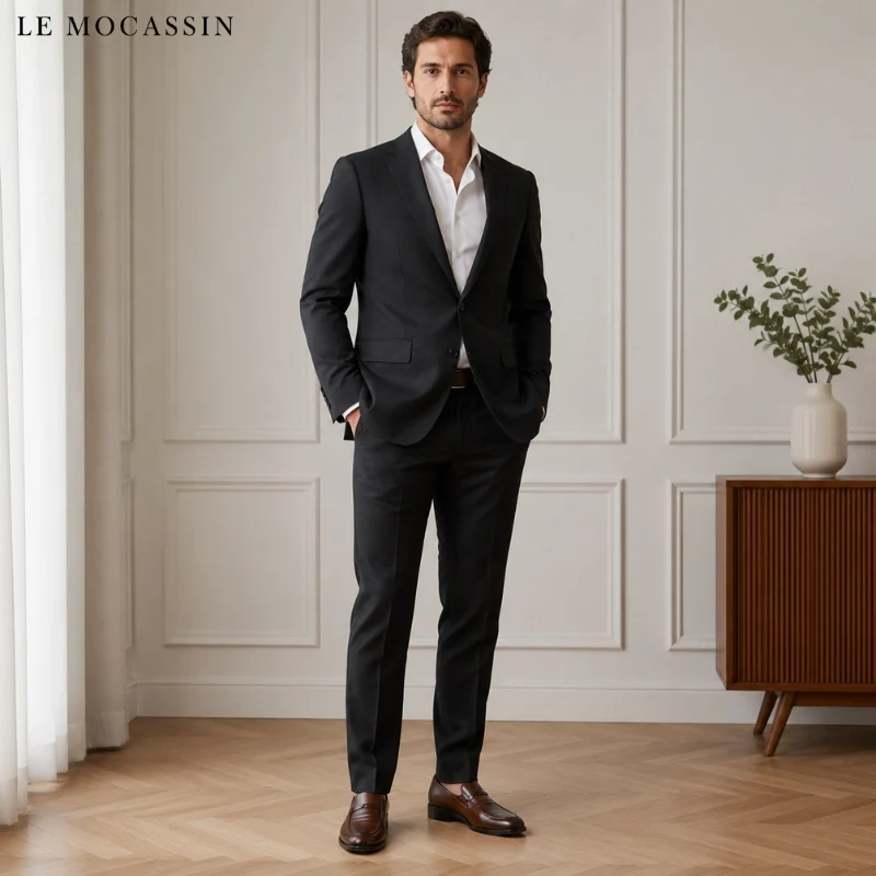 Mocassins Raffinés En Cuir Synthétique Pour Homme