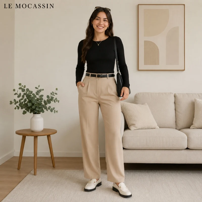 Mocassins Pour Femmes Aux Discrets Motifs Floraux