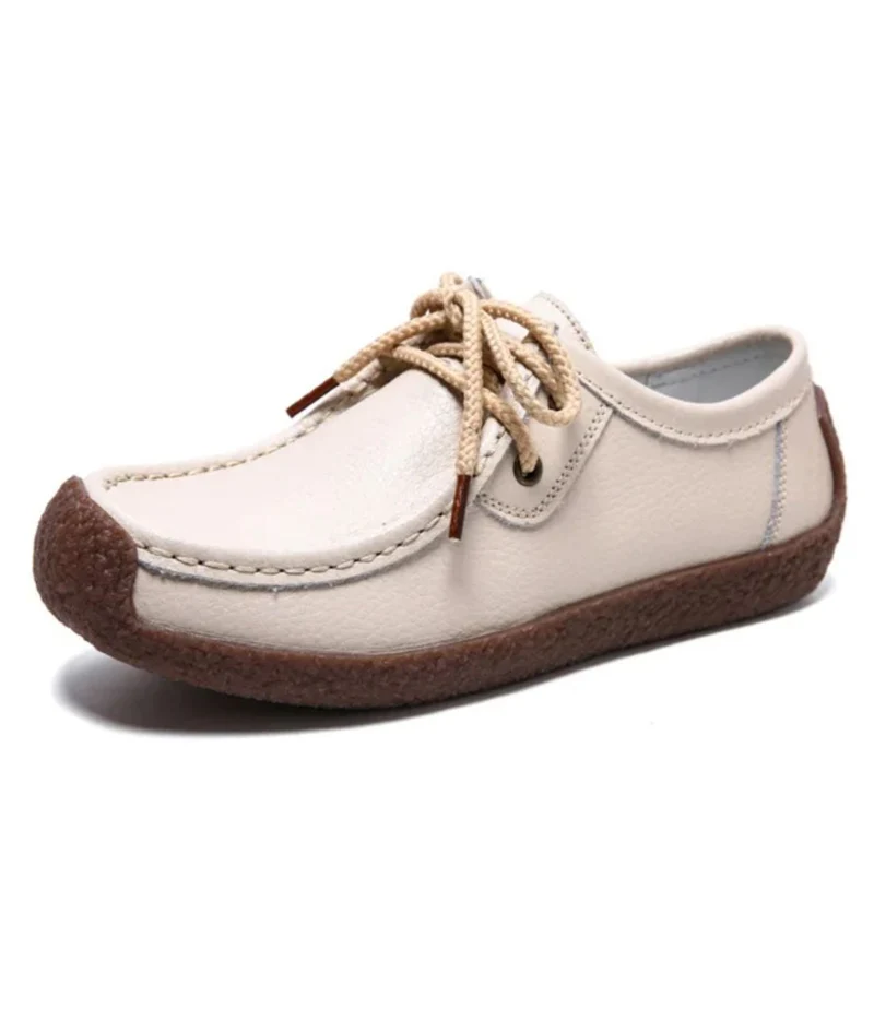Mocassins Plats À Lacets Pour Femme