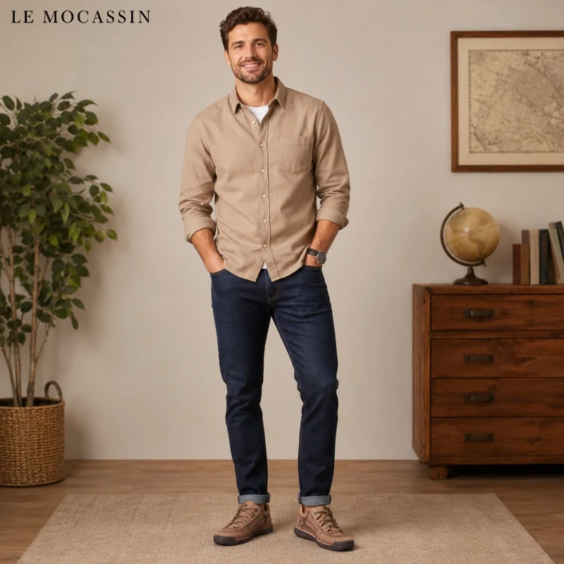 Mocassins Orthopédiques En Cuir Pour Homme