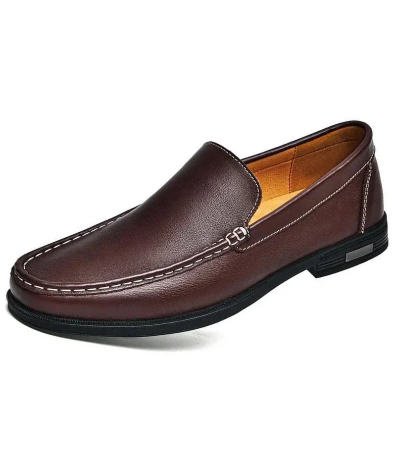 Mocassins Orthopédiques En Cuir Véritable Pour Homme